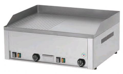 Plancha professionnelle électrique lisse et rainurée 2 zones REDFOX Plancha professionnelle électrique lisse et rainurée 2 zones REDFOX